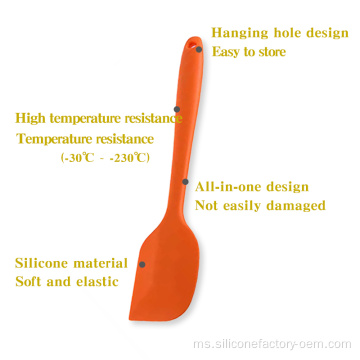 Makanan Silicone Memasak Nonstick Cream Scraper
